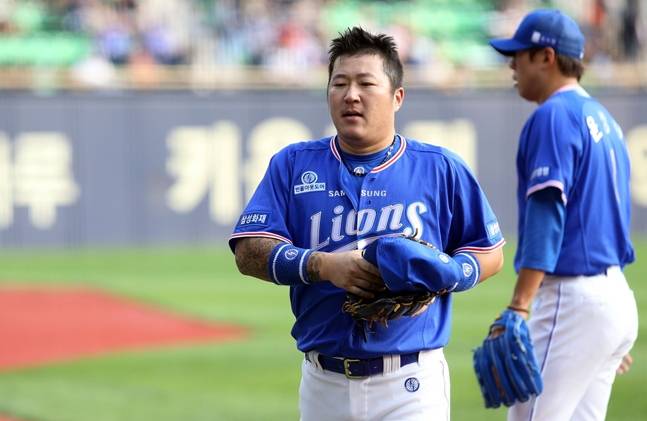 2016시즌 당시 삼성 소속이었던 최형우의 모습. /사진=삼성 라이온즈