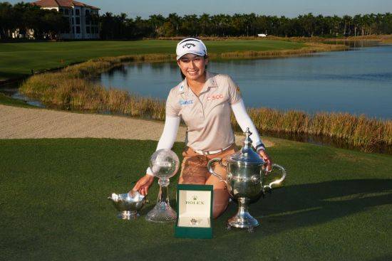 지노 티띠꾼은 올해 LPGA 투어에서 상금과 올해의 선수, 평균타수 등에서 1위에 올랐다. AP연합뉴스