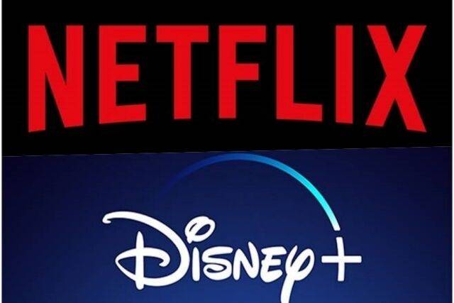 넷플릭스와 디즈니 플러스 / 각 사 로고