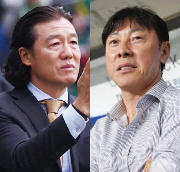 국내파 감독만 고집하던 울산 현대는 올 시즌 도중 김판곤(왼쪽), 신태용 감독을 경질하고 해외파 감독을 찾고 있다. ⓒ연합뉴스·뉴시스