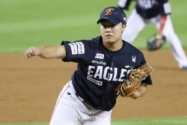 한화 정우주. /사진=김진경 대기자