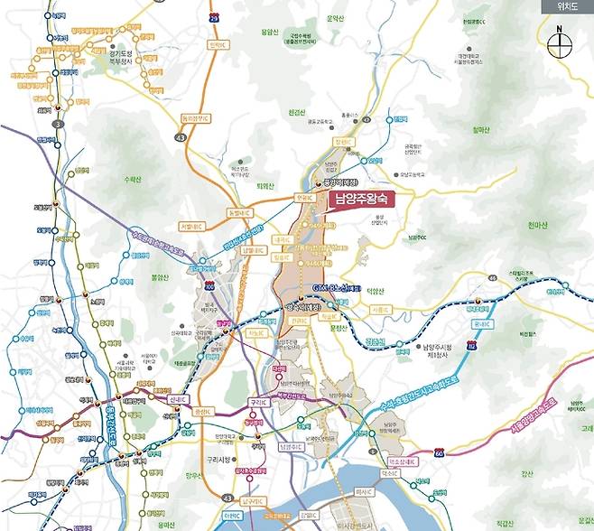 남양주왕숙지구 위치도. 사진=한국토지주택공사(LH)