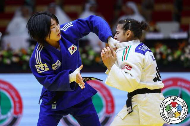 허미미 선수의 경기 모습. 경상북도체육회 유도팀 제공