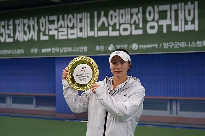 여자단식 우승 이은지.