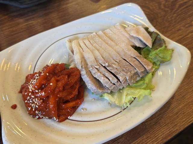 합정동 각시보쌈의 항정보쌈.  정래연 기자