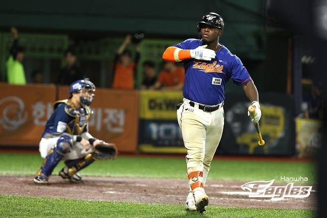 다시 돌아온 한화의 거포 요나단 페라자. 한화이글스 제공