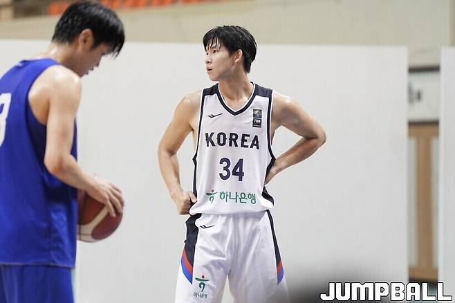 ▲용산고 박범윤 U16 대표팀 연습경기 당시 모습