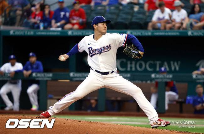 [사진] 텍사스 레인저스 시절 아리하라 코헤이. ⓒGettyimages(무단전재 및 재배포 금지)