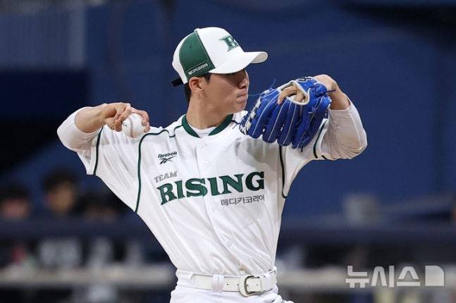 라이징팀 선발 투수로 나선 김혜성. /사진=뉴시스