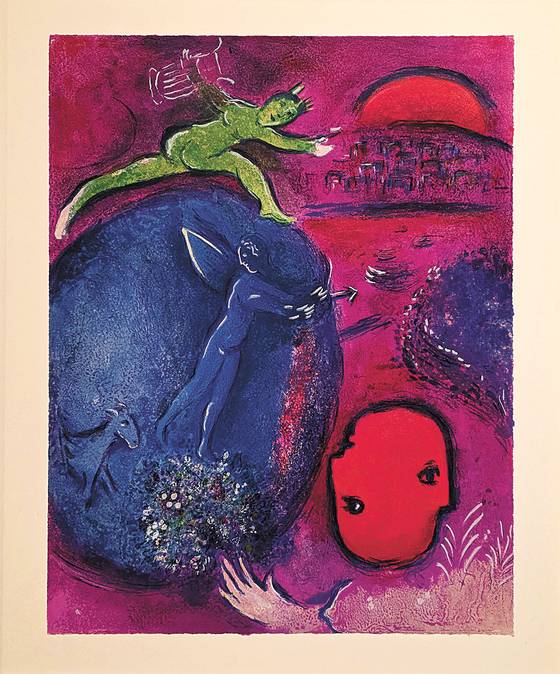 이번 전시에서는『다프니스와 클로에』가 국내 최초로 전 작품이 공개됐다. ‘사랑을 노래하다’ 섹션에서 그리스 신화 속 가장 오래된 사랑 이야기 중 하나인『다프니스와 클로에』 삽화 연작을 볼 수 있다.