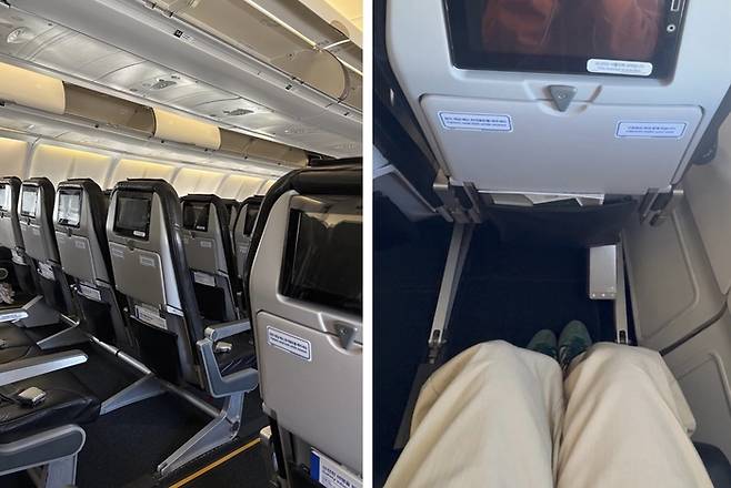 널찍한 좌석 간격/사진=김지은 여행+ 기자