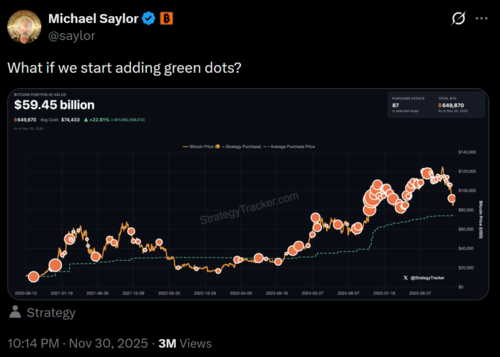 마이클 세일러 스트래티지 회장의 X. 사진=세일러 회장 X
