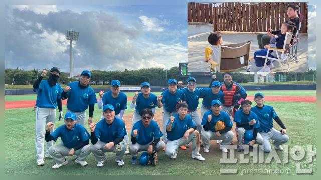 ▲현장을 누비는 이 팀장의 열정을 뒷받침 해주는 체력은 평소 사회인 야구팀 활동 및 육아활동에서 비롯된 것이라고 설명하고 있다. ⓒ프레시안