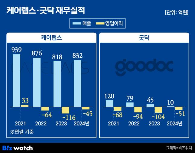 케어랩스, 굿닥 재무실적