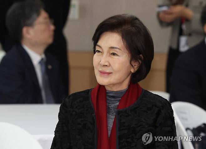 홍라희 리움미술관 명예관장. 연합뉴스