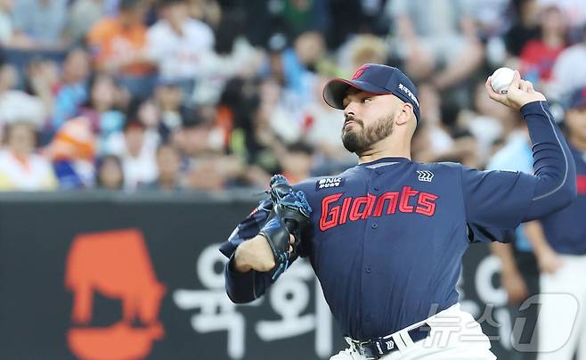 알렉 감보아는 내년에도 롯데 자이언츠 유니폼을 입을까 2025.8.12/뉴스1 ⓒ News1 김기남 기자