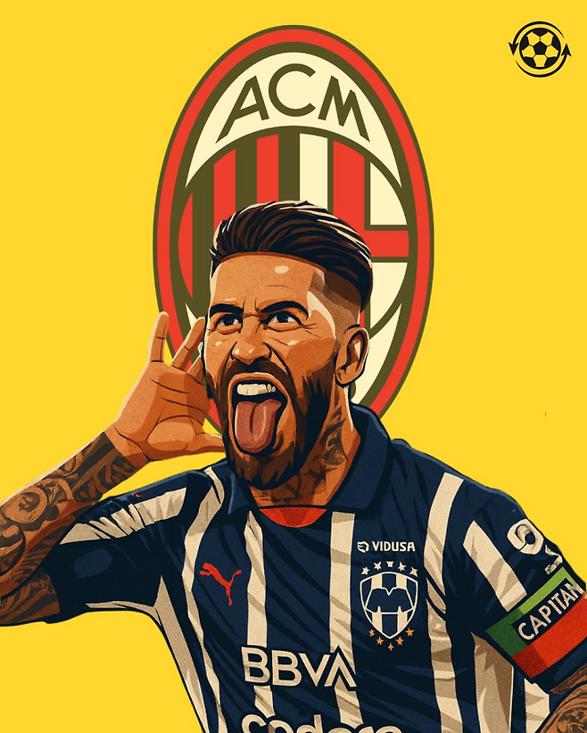 베테랑 수비수 라모스가 밀란 이적설에 이름을 올렸다. 사진=풋볼트랜스퍼뉴스라이브 SNS