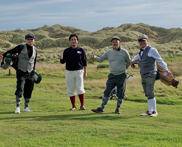 월드히코리오픈 개인전에서 함께 라운드 한 오상준 소장과 일본히코리골프 회원들.