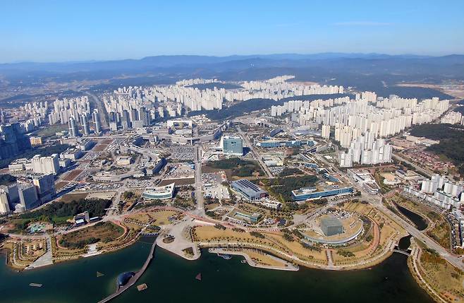 하늘에서 내려다본 행정중심복합도시(세종시 신도시) [행복청 제공. 재판매 및 DB 금지]