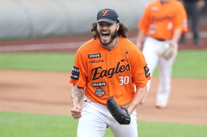 ▲2025년 시즌 한화 이글스 소속으로 개인 커리어에서 가장 좋은 성적을 기록한 코디 폰세 ⓒ곽혜미 기자