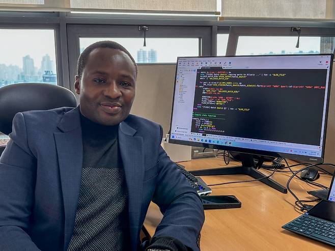 연합뉴스와 인터뷰하는 프린스 아주대 소프트웨어학과 교수 [촬영 임경빈 인턴기자]