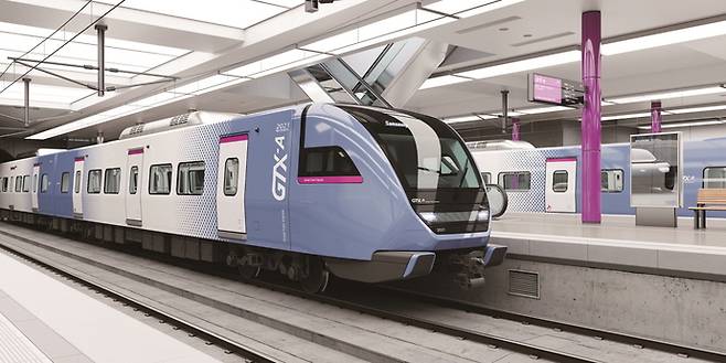 GTX-A 열차가 대곡역에 진입하고 있다. 사진=고양시청