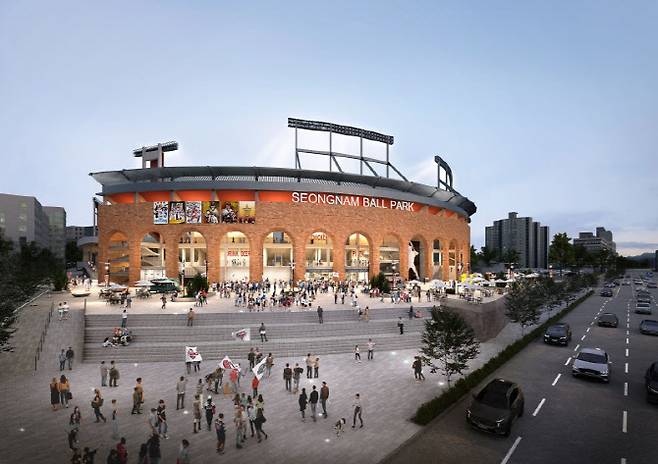 성남시 야구전용구장 예상 조감도.(사진=성남시)