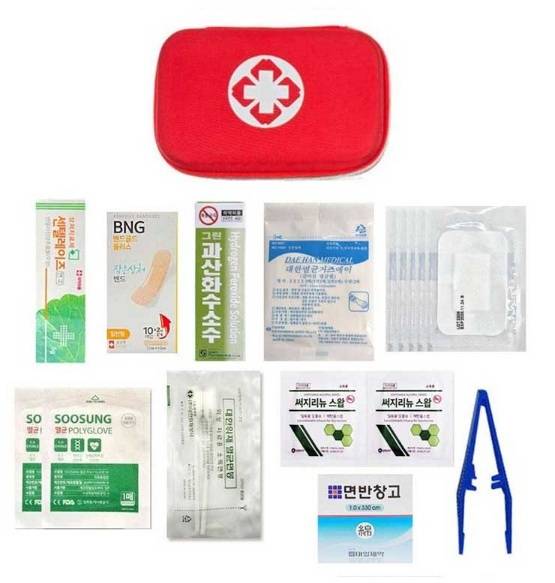 휴대용 하드 미니 응급키트