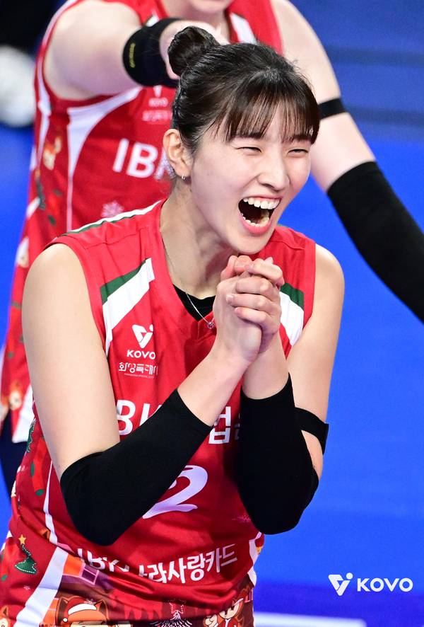 IBK가 최하위에서 벗어났다. 사진 제공= KOVO