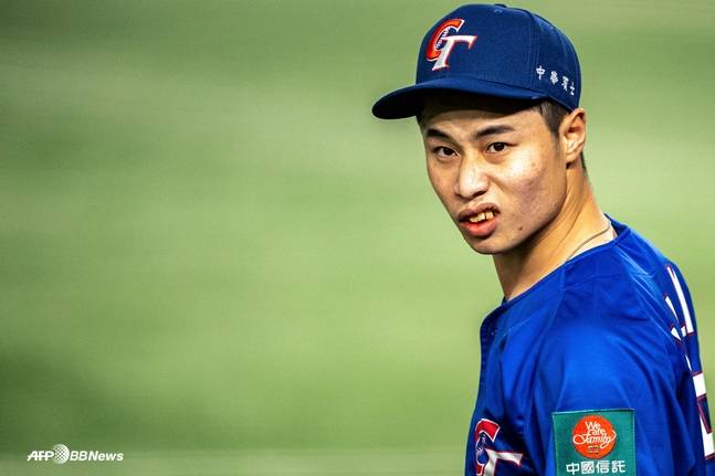 2024년 프리미어12에서 일본을 상대한 린위민의 모습. /AFPBBNews=뉴스1