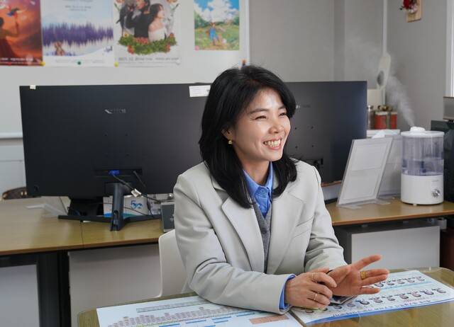 박정숙 행복북구문화재단 대표가 사무실에서 대구일보와 인터뷰를 갖고 올 한해 성과 등을 설명하고 있다. 행복북구문화재단 제공