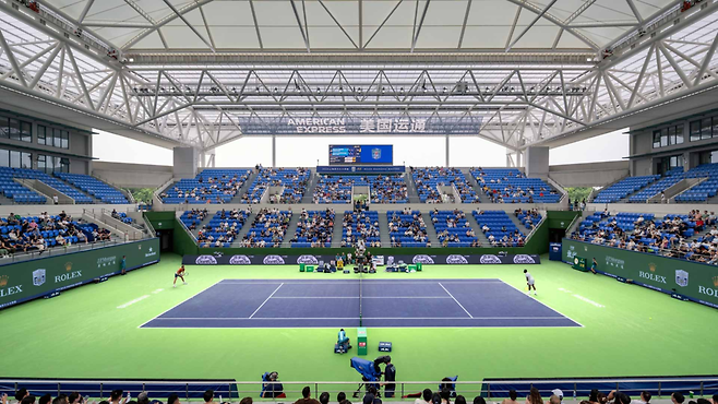 상하이 마스터스가 열리는 지홍 스타디움. ATP