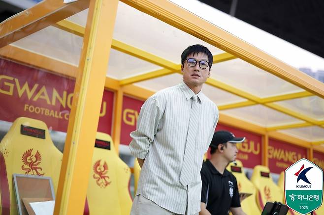 이정효 광주FC 감독. /사진=한국프로축구연맹 제공