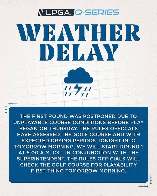 대회 연기 알리는 LPGA [LPGA 투어 소셜 미디어 캡처. 재배포 및 DB 금지]