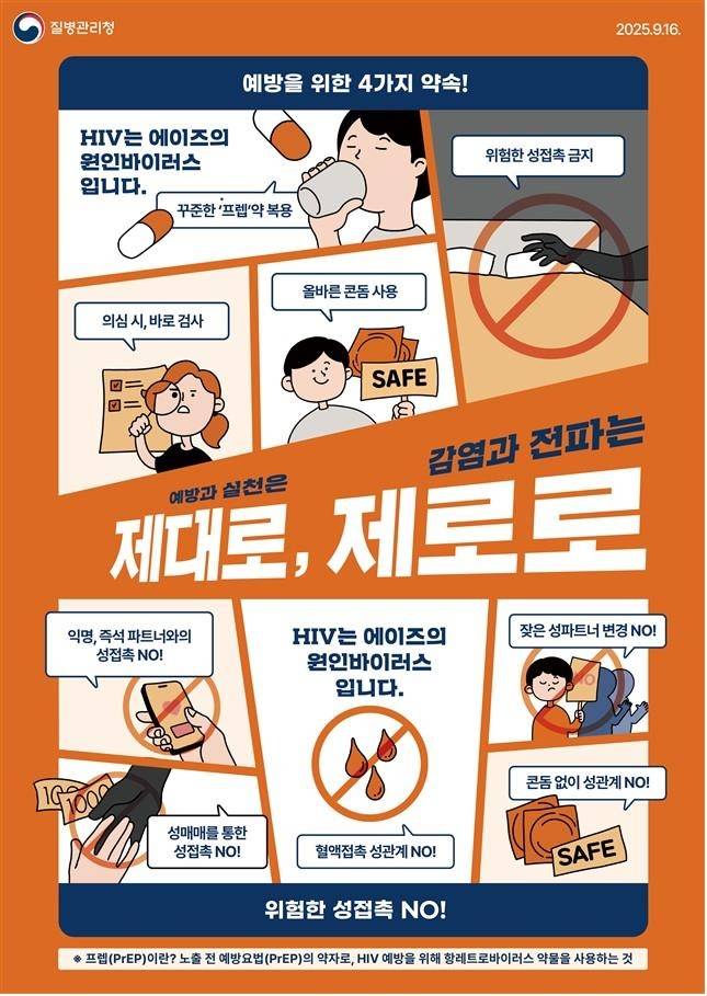 에이즈 예방 포스터 [원주시보건소 제공.재판매 및 DB 금지]