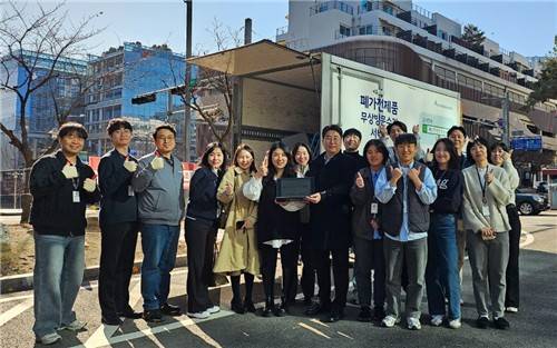 3일 진행된 '폐전기·전자제품 수거 캠페인'  [한화비전 제공. 재판매 및 DB 금지]