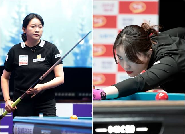 김민아(왼쪽)와 강지은. /사진=PBA