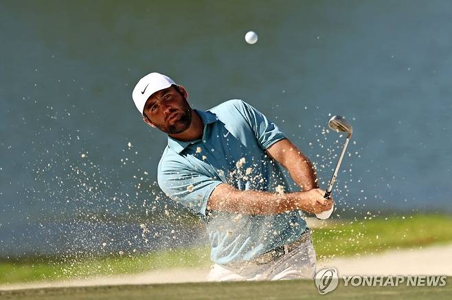 스코티 셰플러의 3라운드 경기 모습 [게티이미지/AFP=연합뉴스]
