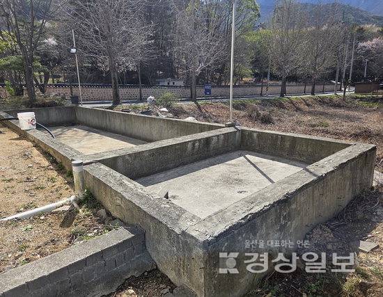 ▲ 관광숙박업 전환 시설개선 지원사업을 통해 소형 호텔로 변신한 A호텔의 수영장 조성 전/ 울주군청 제공