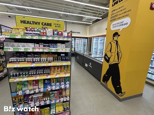 이마트24 마곡프리미엄점 내부. / 사진=정혜인 기자 hij@