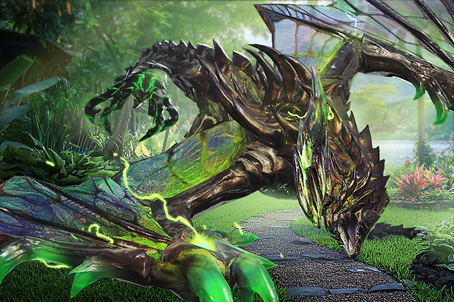 이번 시즌 간판 몬스터인 '전룡' 라이젝스(제공=나이언틱).