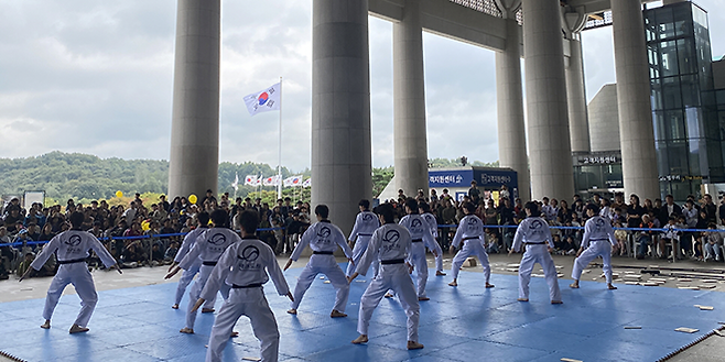 위대한 태권도 독립기념관 시범. 사진=태권도진흥재단