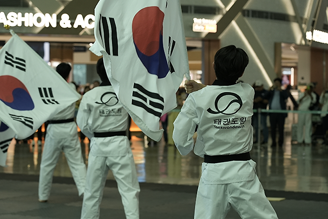 위대한 태권도 인천국제공항 시범. 사진=태권도진흥재단