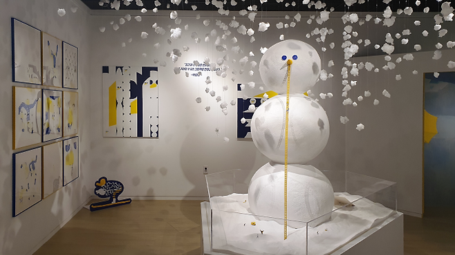 2024년 아시테지 겨울축제에서 열린 박현민 작가 특별전 ‘눈 너머의 눈’. 아시테지 코리아 제공