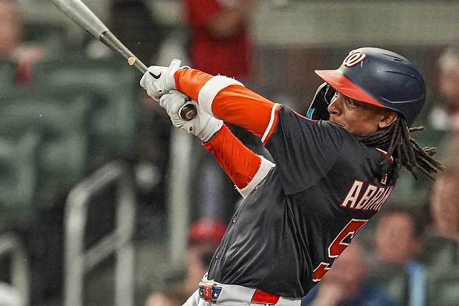 김하성의 FA 잭팟에 방해꾼이 될 수 있는 워싱턴 내셔널스 CJ 에이브람스. Imagn Images연합뉴스