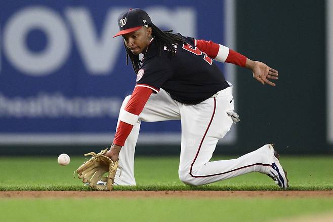 워싱턴 내셔널스 주전 유격수 CJ 에이브람스. AP연합뉴스