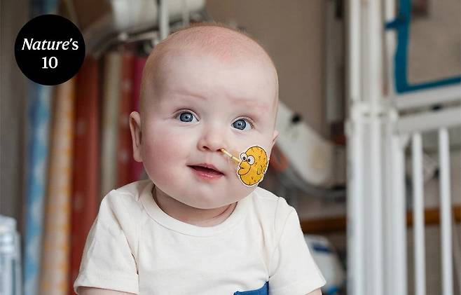 유전자 가위로 희귀질환 치료를 받은 아기 KJ 멀둔./네이처 홈페이지