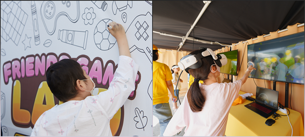 찾아가는 프렌즈게임 랜드 서울시 서대문구 세브란스 재활병원(좌), 성남 화랑공원(우)