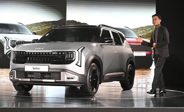기아가 지난 9일&nbsp;'디&nbsp;올&nbsp;뉴&nbsp;셀토스&nbsp;온라인&nbsp;미디어&nbsp;컨퍼런스'를 열고 신형 셀토스를 공개했다./사진=기아