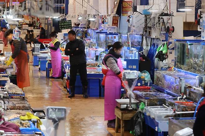 서울 노량진수산시장 모습. 연합뉴스